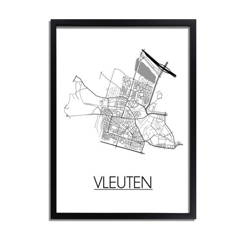 Vleuten Plattegrond poster 