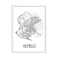 Almelo Plattegrond poster