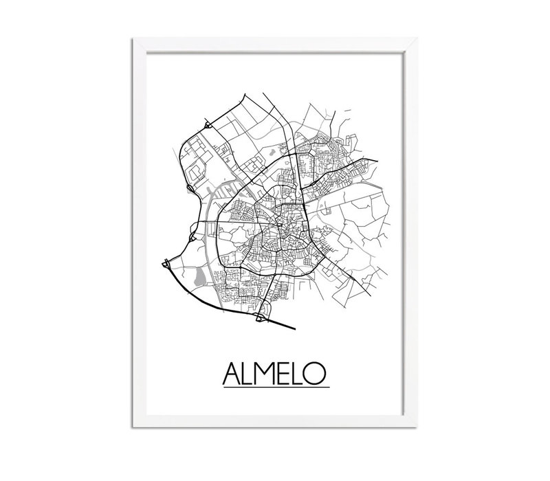 Almelo Plattegrond poster
