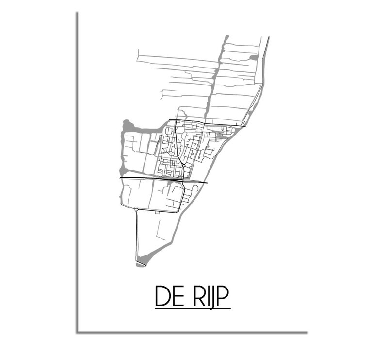 De Rijp Plattegrond poster