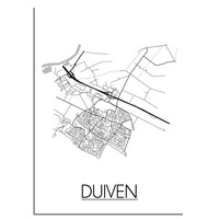 Duiven Plattegrond poster