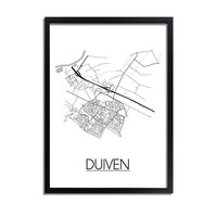 Duiven Plattegrond poster