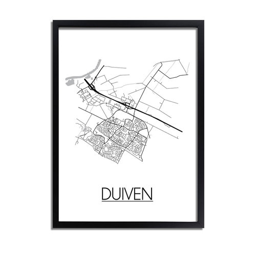 Duiven Plattegrond poster 