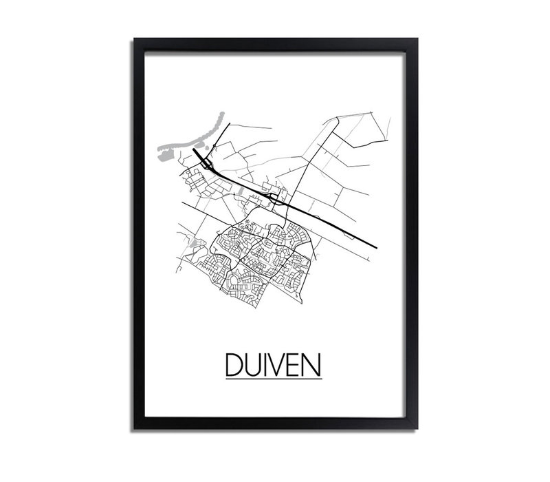 Duiven Plattegrond poster