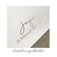 Individuelles Silhouette-Konturposter Gold
