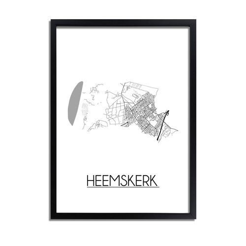 Heemskerk Plattegrond poster 