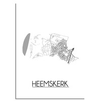 Heemskerk Plattegrond poster