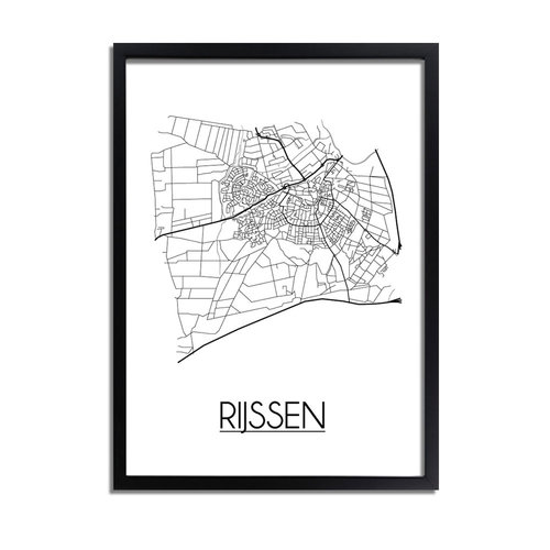 Rijssen Plattegrond poster 