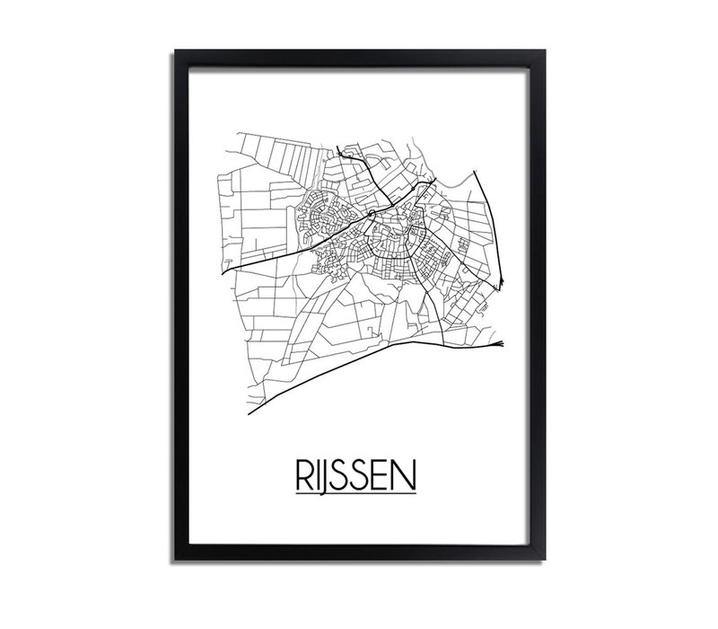 Rijssen Plattegrond poster