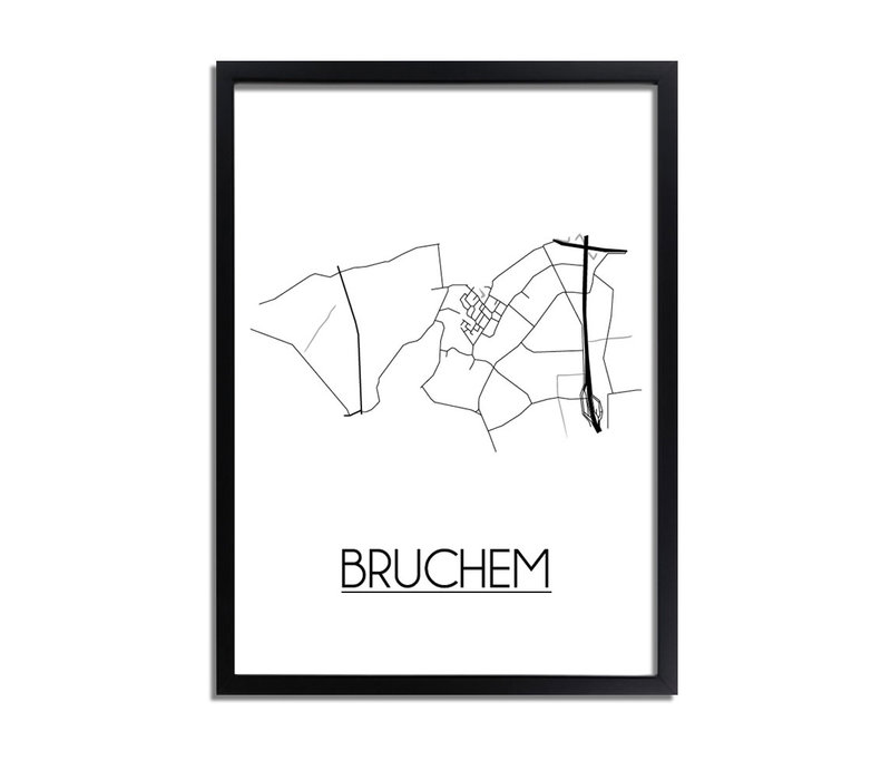 Bruchem Plattegrond poster