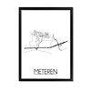 Meteren Plattegrond poster