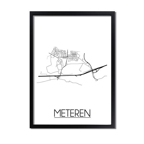 Meteren Plattegrond poster 