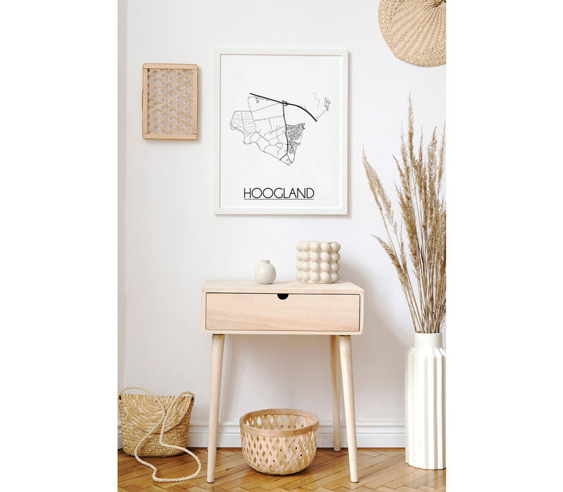 Hoogland Stadtplan-poster