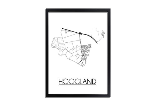 DesignClaud Hoogland Stadtplan-poster