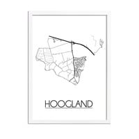 Hoogland Plattegrond poster