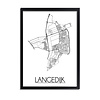 Langedijk Plattegrond poster