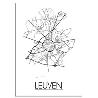 Leuven Plattegrond poster