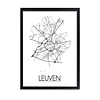 Leuven Plattegrond poster