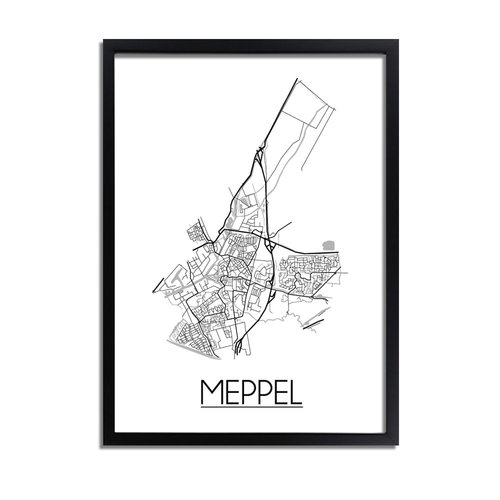 Meppel Plattegrond poster 