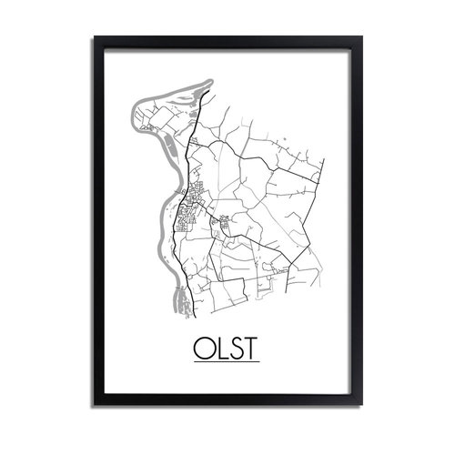 Olst Plattegrond poster 