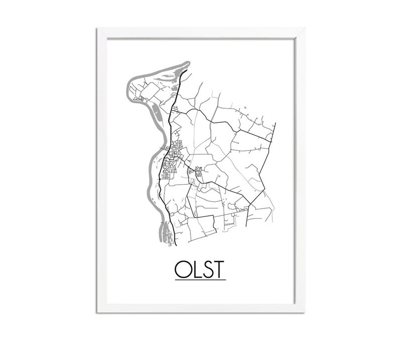 Olst Plattegrond poster