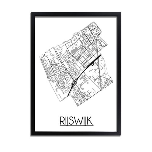 Rijswijk Plattegrond poster 