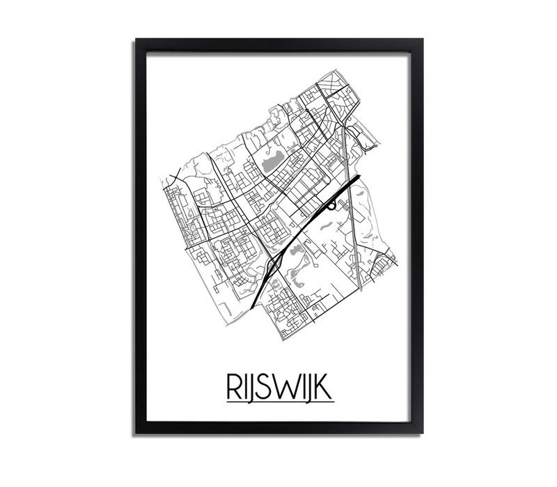 Rijswijk Plattegrond poster