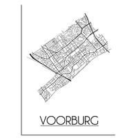 Voorburg Plattegrond poster