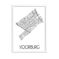 Voorburg Plattegrond poster