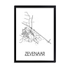 Zevenaar Plattegrond poster