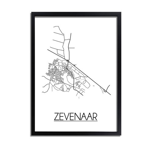 Zevenaar Plattegrond poster 