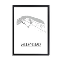 Willemstad Plattegrond poster