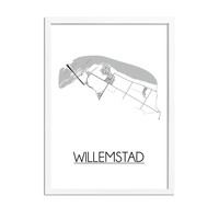 Willemstad Plattegrond poster