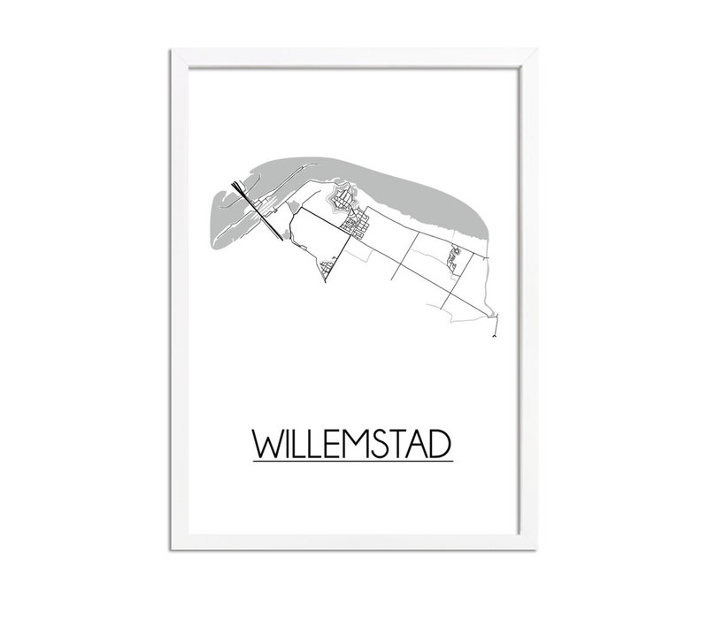 Willemstad Plattegrond poster