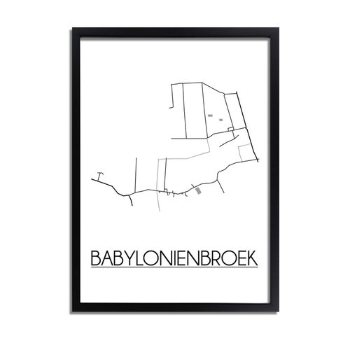 Babylonienbroek Plattegrond poster 