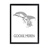 Gooise Meren Plattegrond poster