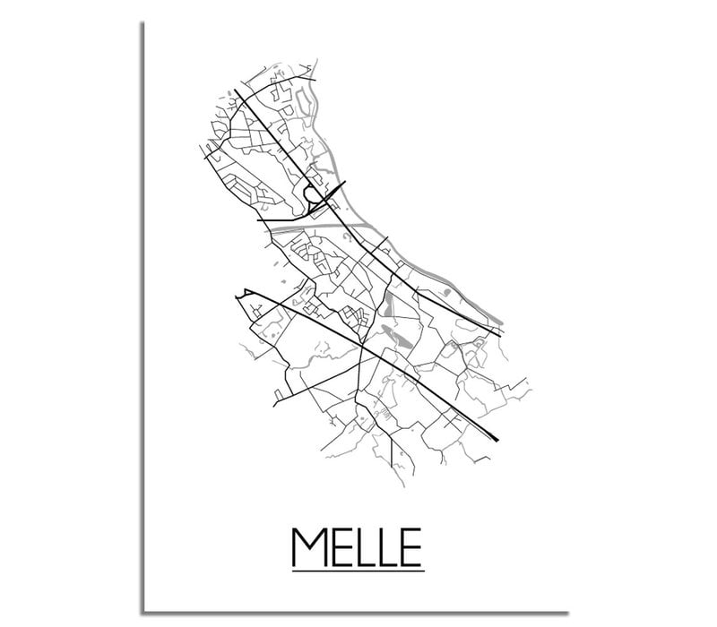 Melle Plattegrond poster