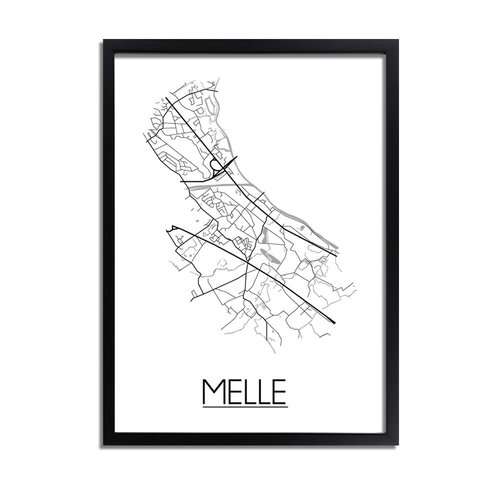 Melle Plattegrond poster 