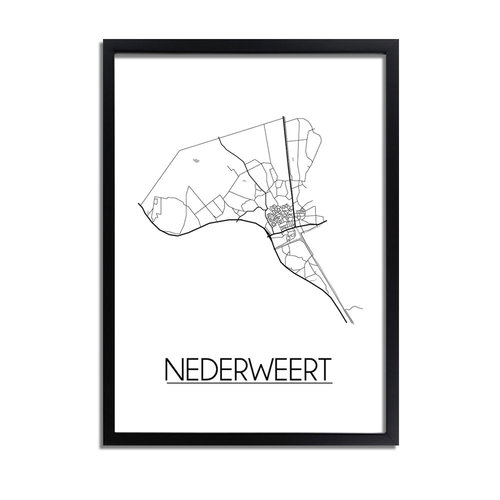 Nederweert Plattegrond poster 