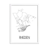 Rheden Plattegrond poster