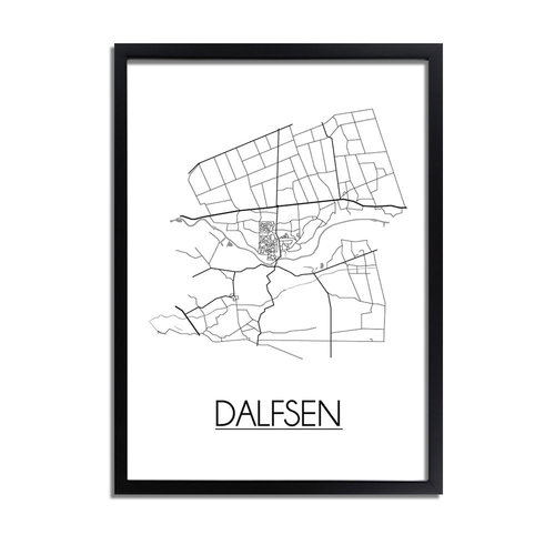 Dalfsen Plattegrond poster 