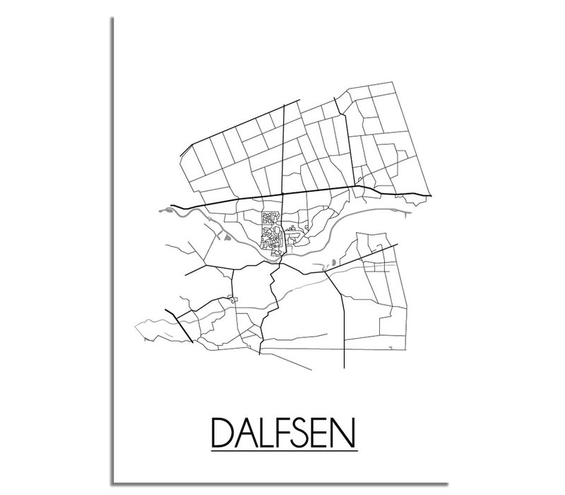 Dalfsen Plattegrond poster