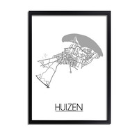 Huizen Plattegrond poster