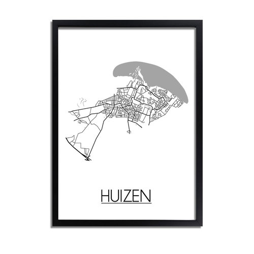 Huizen Plattegrond poster 