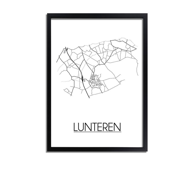 Lunteren Plattegrond poster