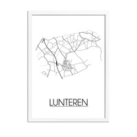 Lunteren Plattegrond poster