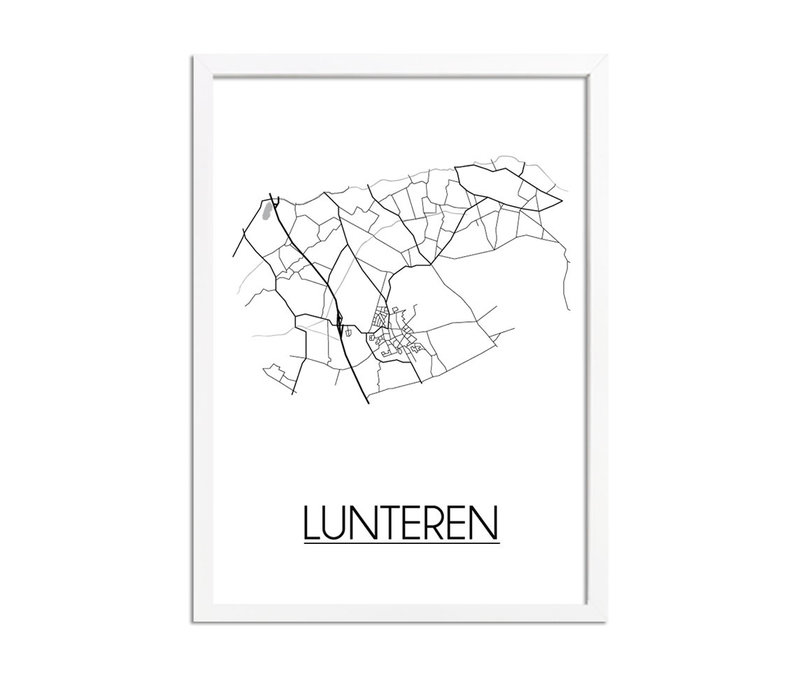 Lunteren Plattegrond poster