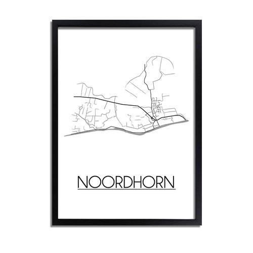 Noordhorn Plattegrond poster 