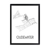 DesignClaud Oudewater Plattegrond poster