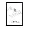 Oudewater Plattegrond poster